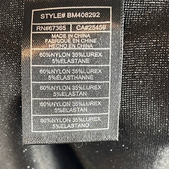 NWT Steve Madden Silver Kim Dress w/ Midriff Cut-out - Medium - Picture 6 of 6